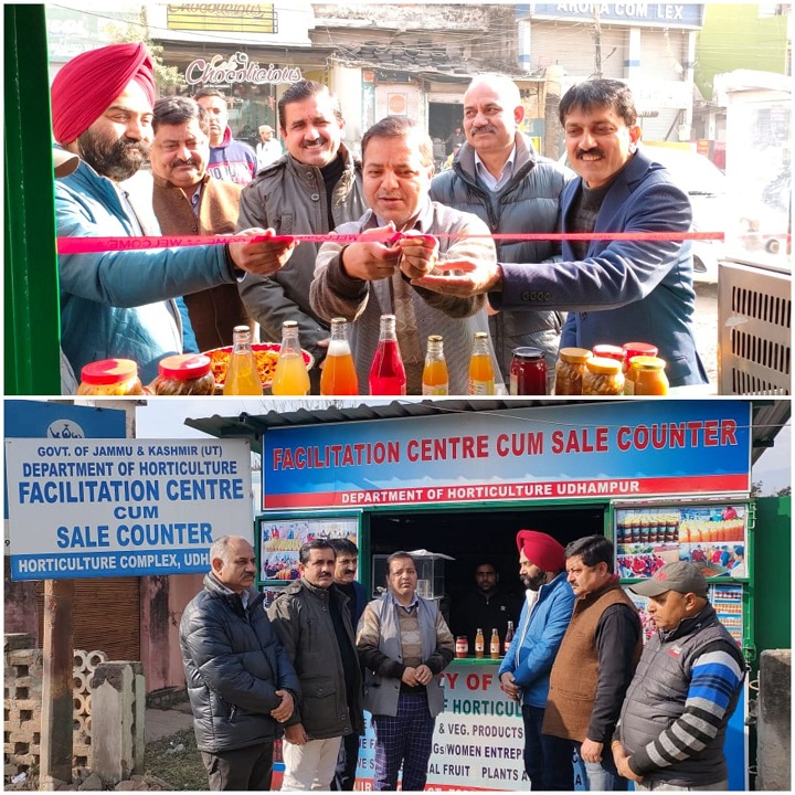 Director Horticulture Jammu inaugurates Facilitation Centre cum Sale Counter at Udhampur