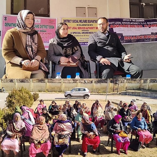 SWD, DLSA impart awareness on “Gender Sensitization & Sexual Violence Prevention” at Bhaderwah