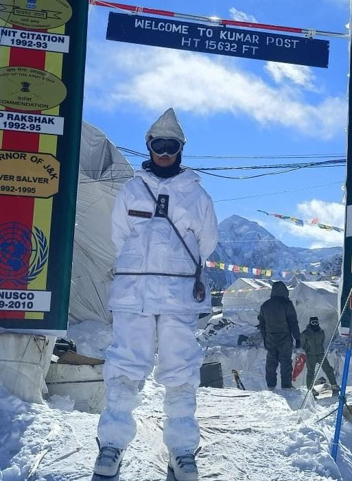 Capt Shiva Chauhan becomes first woman officer to be deployed at Kumar post in Siachen