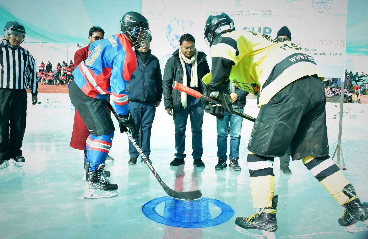 Dy Chairman inaugurates 16th CEC Cup Ice Hockey Championship in Leh