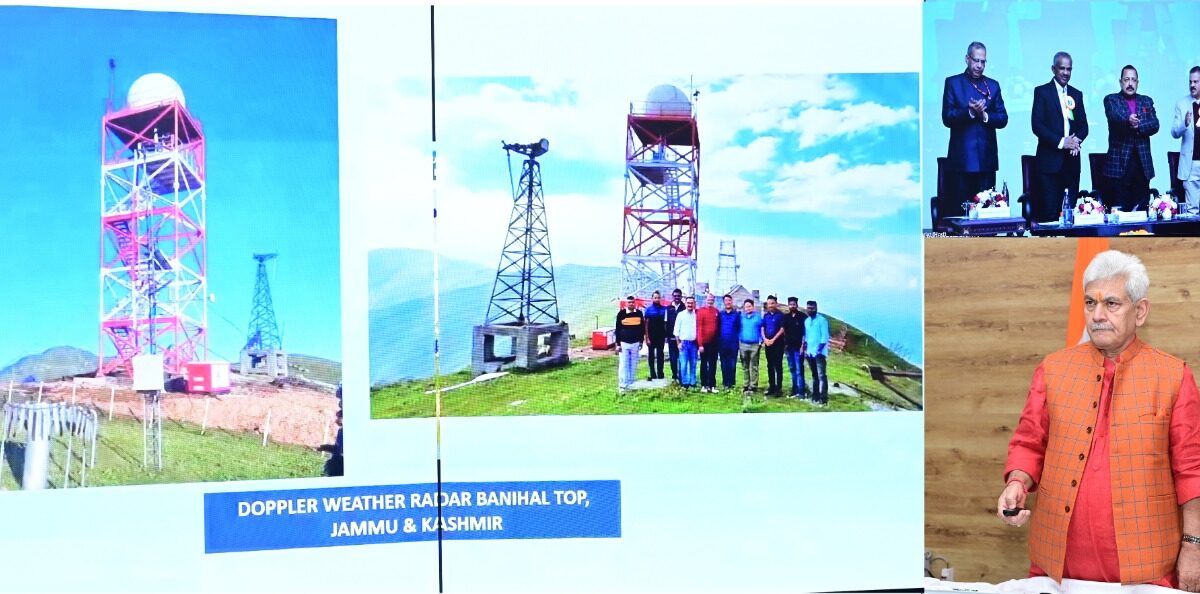 LG Manoj Sinha & Union MoS jointly inaugurate X-Band Doppler Weather Radar at Banihal Top