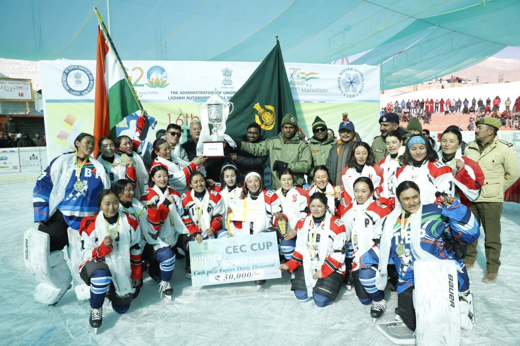 ITBP wins 16th CEC Ice Hockey Cup 2023 Women’s Final