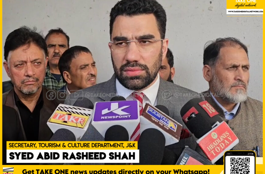 J&K to witness boost in tourist footfall in 2023: Secretary Tourism J&K Syed Abid Rasheed