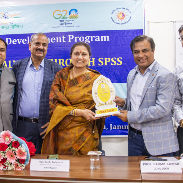 One Week Faculty Development Program on Data Analytics Through SPSS Organized by the Department of Statistics Concludes at Jammu University