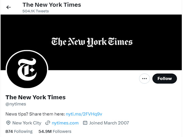Leading US daily New York Times loses Twitter verification badge