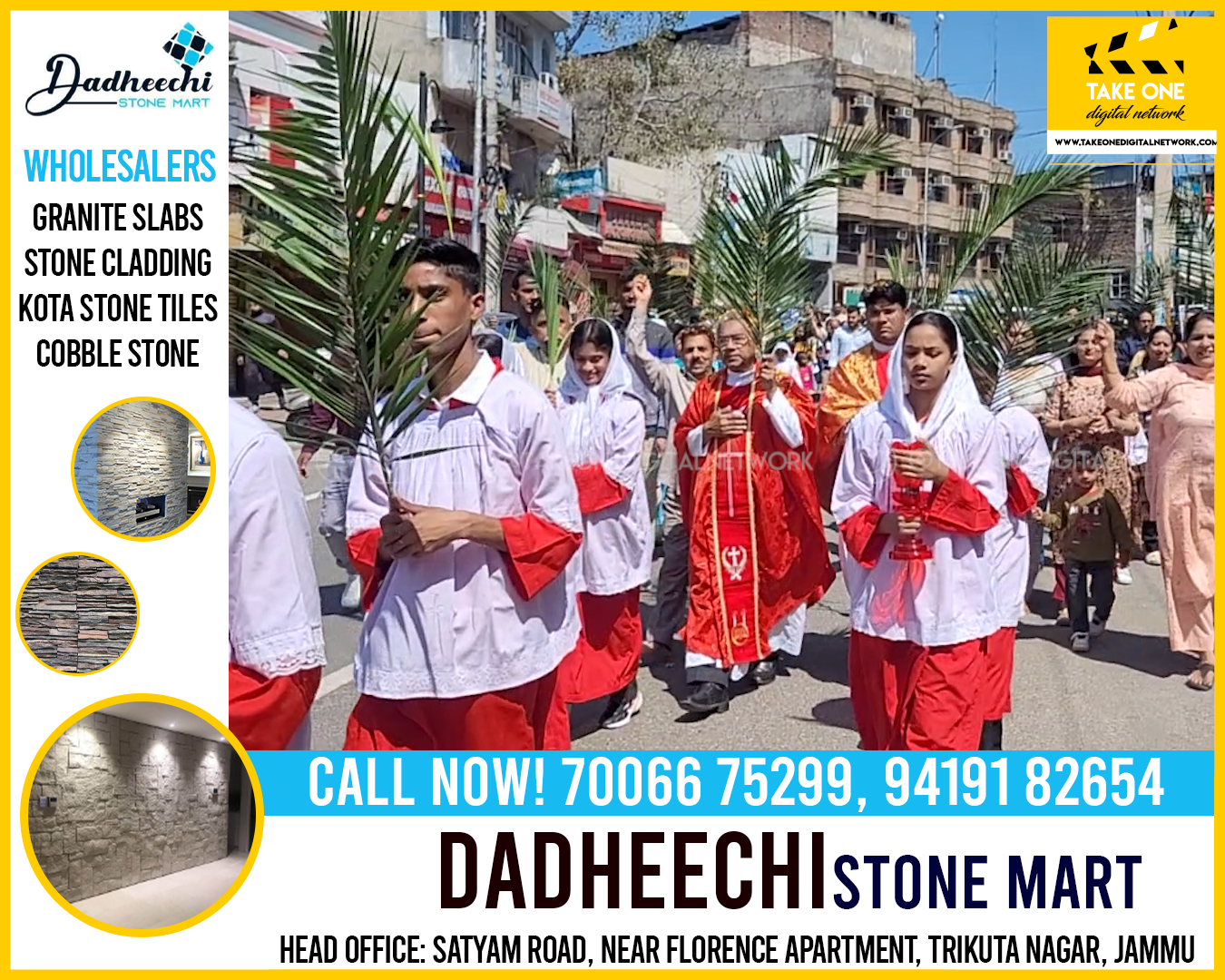 St Peter’s Catholic Church organises Palm Sunday procession in Jammu’s Prem Nagar