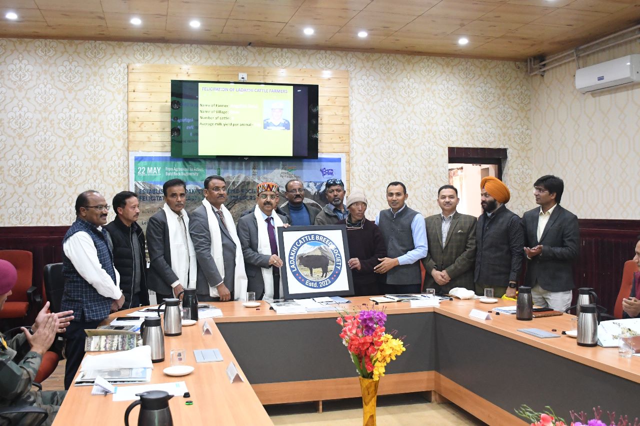 Animal Husbandry Dept Ladakh signs MoU with ICAR-NBAGR