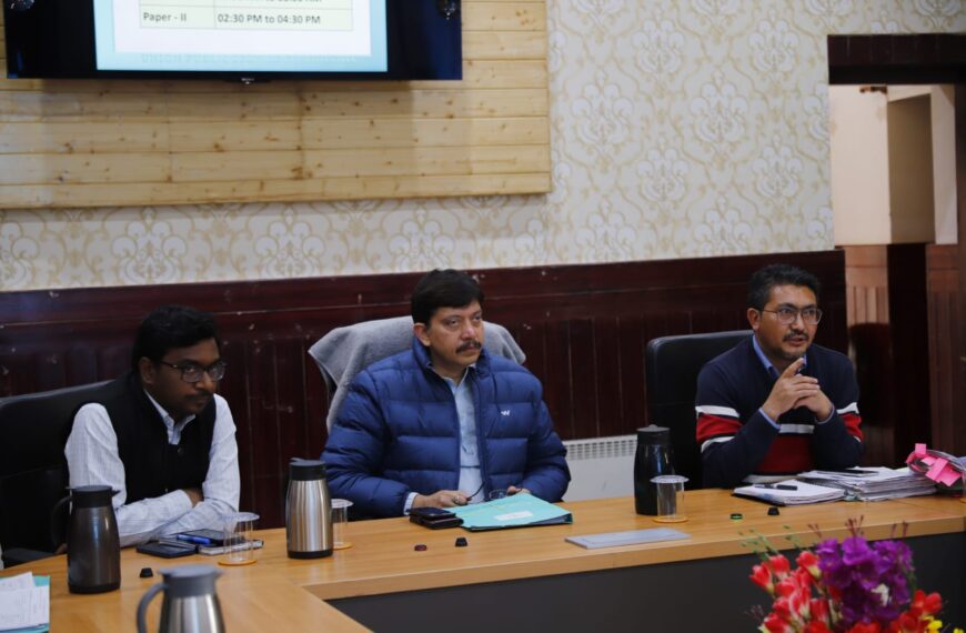 DC Leh stresses ensuring smooth conduct of UPSC Civil Services Pre-Exam in Leh