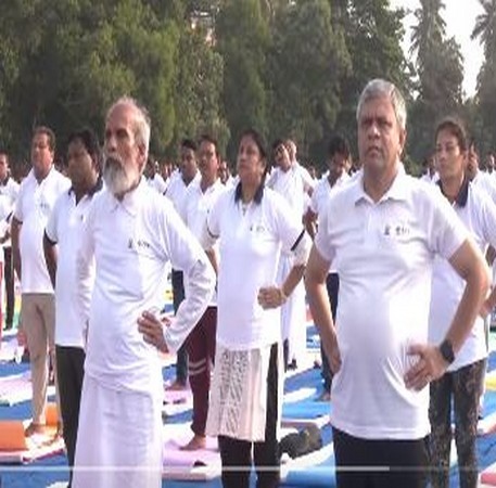 9th International Yoga Day: Railways Minister Ashwini Vaishnaw performs Yoga in Odisha’s Balasore