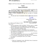 JKPSC postpones paper of Prosecuting Officer (Main) Exam-2022 to 17 June 2023