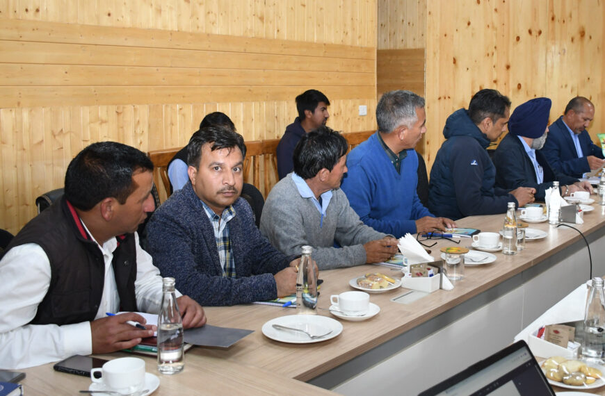State Election Commissioner, UT Ladakh Sudhanshu Pandey Chairs Meeting on Electoral Rolls, Delimitation and Panchayat Elections