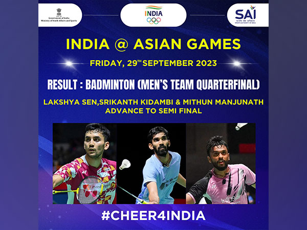 Asian Games: Indian men’s badminton team assures historic medal after 37 years
