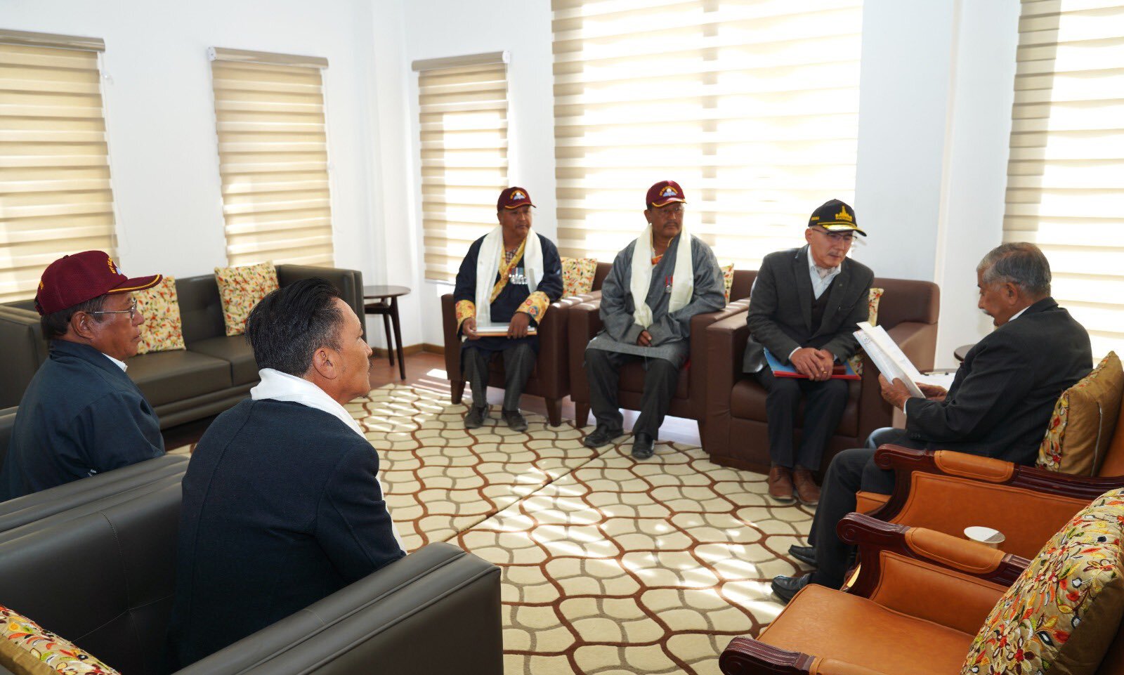 Delegation of Special Frontier Force, ex servicemen association call on LG Ladakh BD Mishra