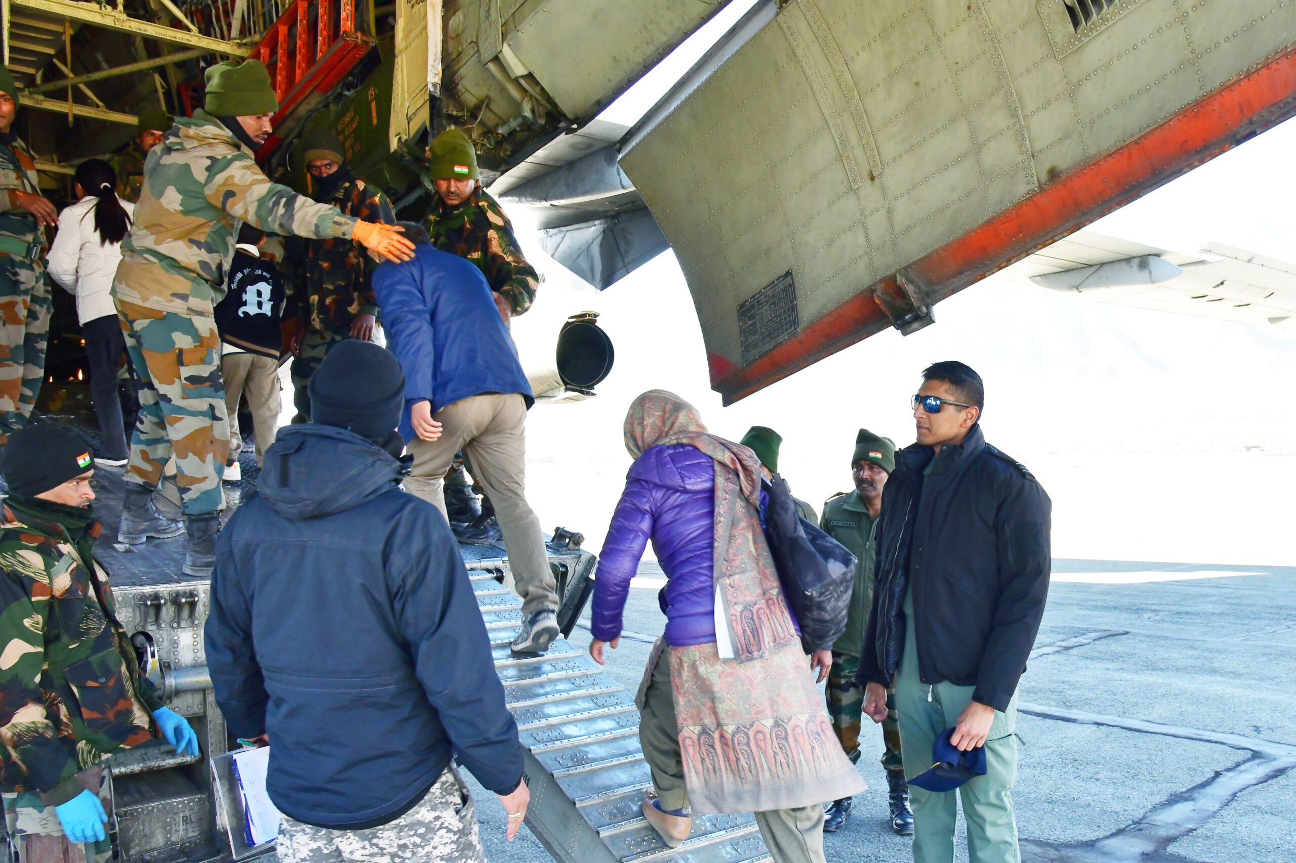 Resumption of subsidized IL Service for Ladakh Civilian: Indian Air Force airlifts 4 passengers