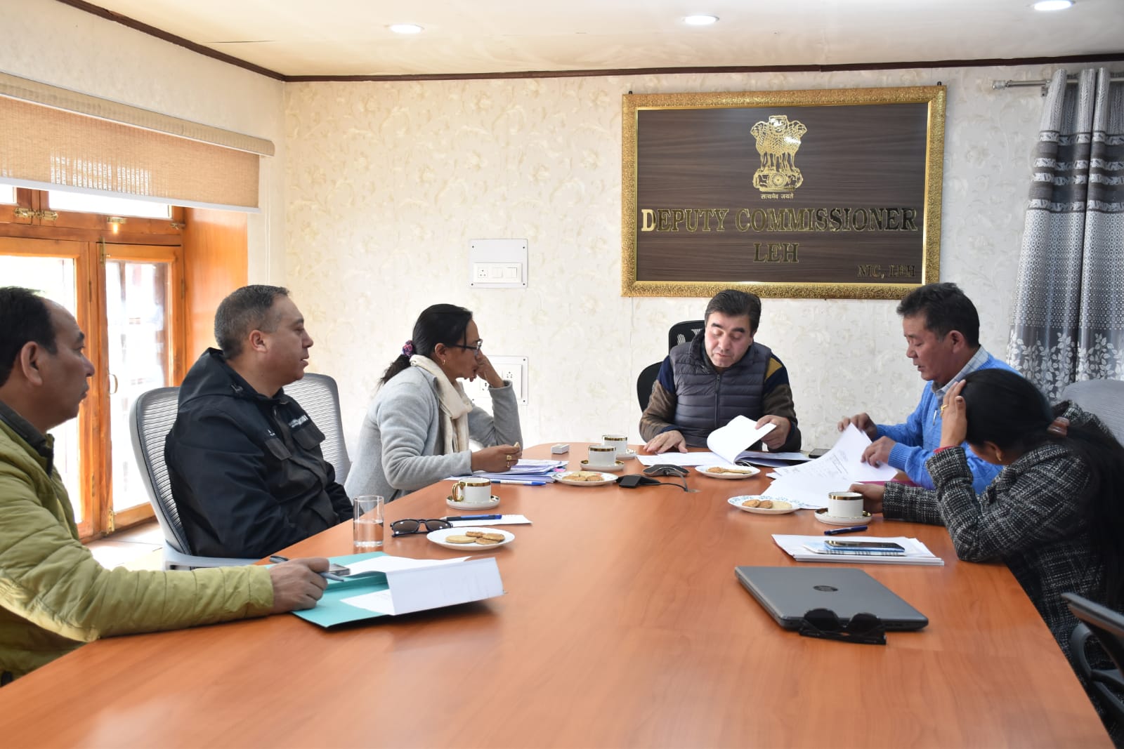 ADDC Leh reviews CSS, SDP, State sector and District Capex of Agriculture,Horticulture Dept