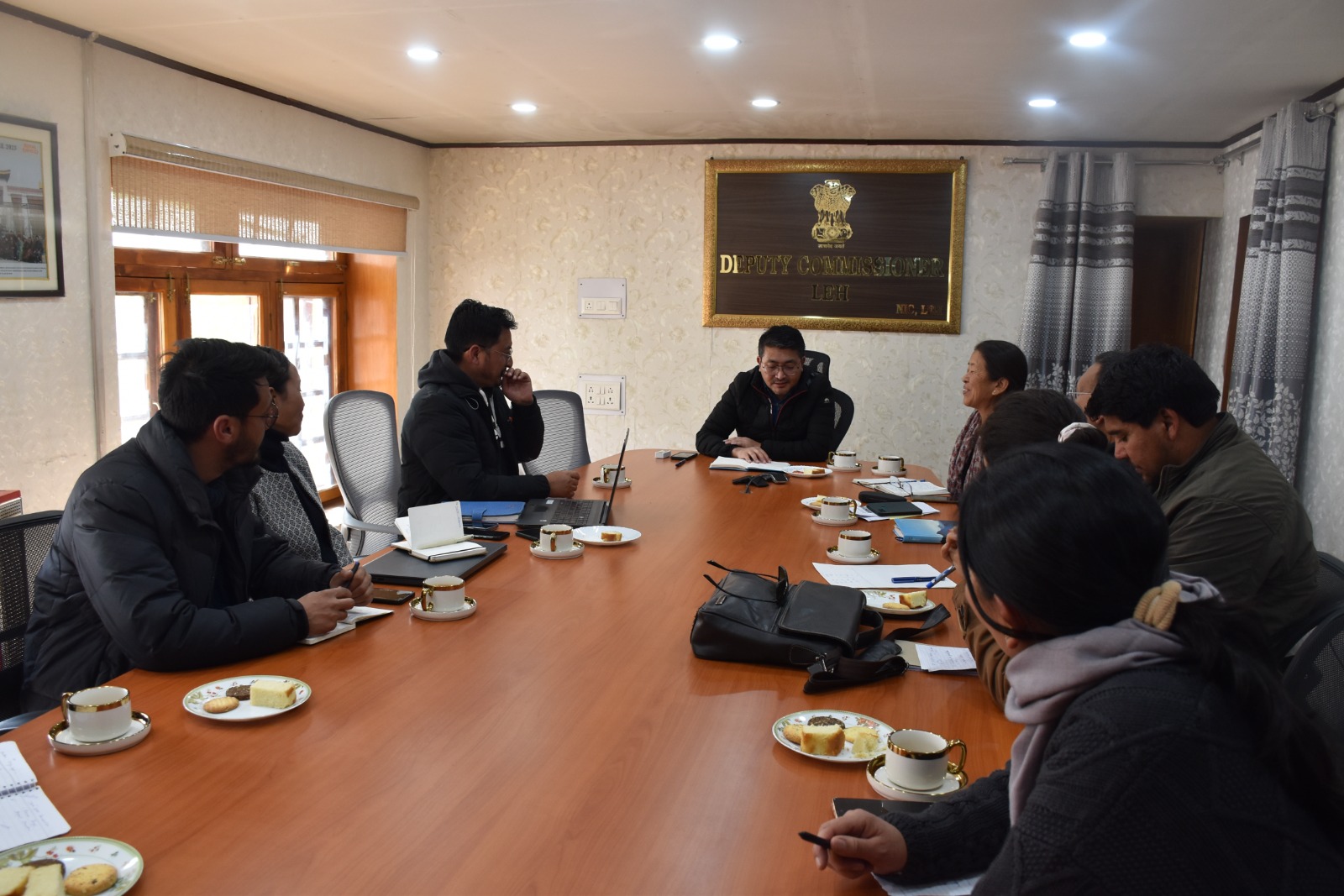 ADC Leh discusses Ayushman Bharat saturation in Leh district