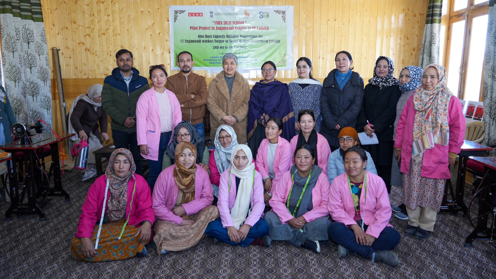 Commissioner/Secretary of Technical Education & Skill Development/Social & Tribal Welfare, Ladakh Padma Angmo inaugurates Usha Silai School Program