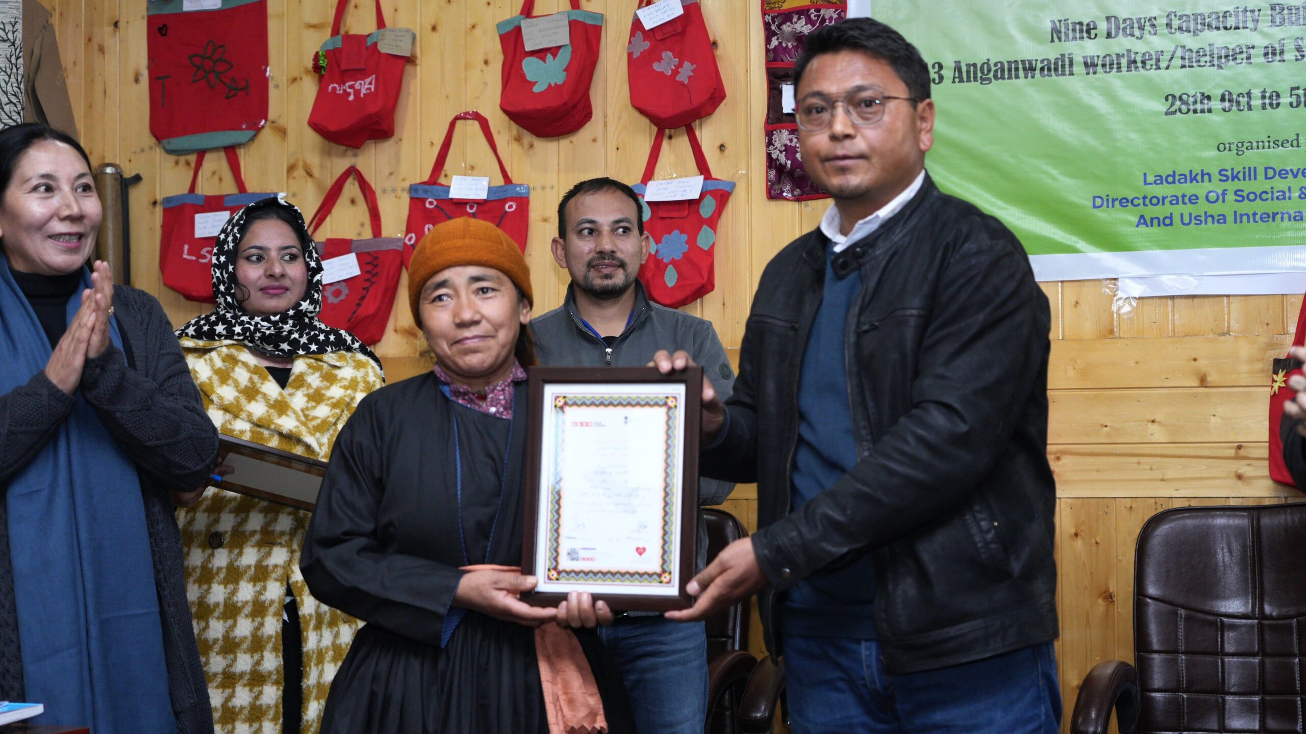 Nine-Day Capacity Building Program for Anganwadi workers/helpers of the ICDS, Social Welfare Department in sewing, stitching, and general life skills concludes