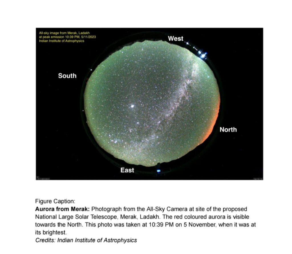 Recently, Indian Astronomical Observatory in Ladakh captured