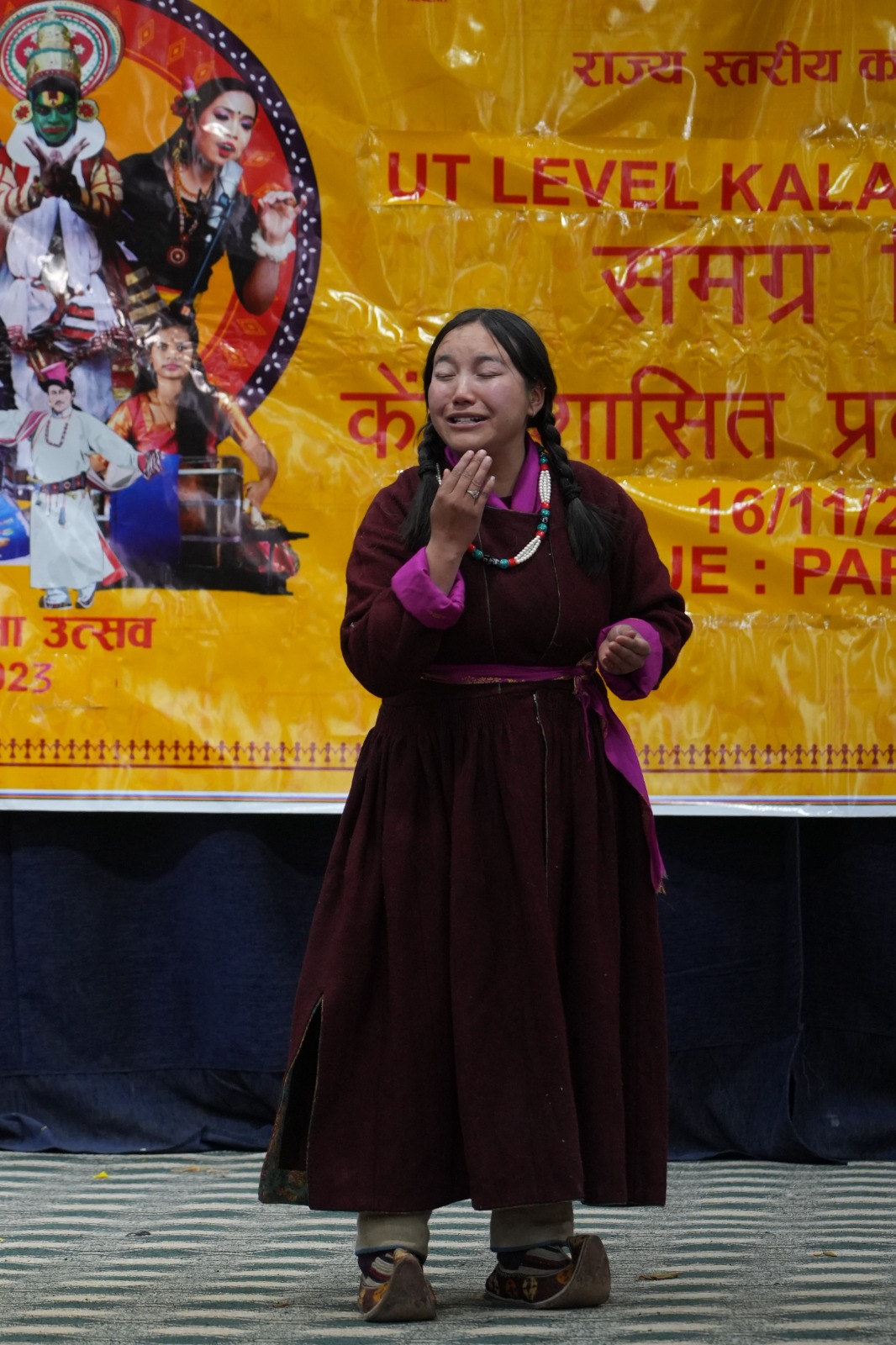 State level kala-utsav competition-2023  held in Leh
