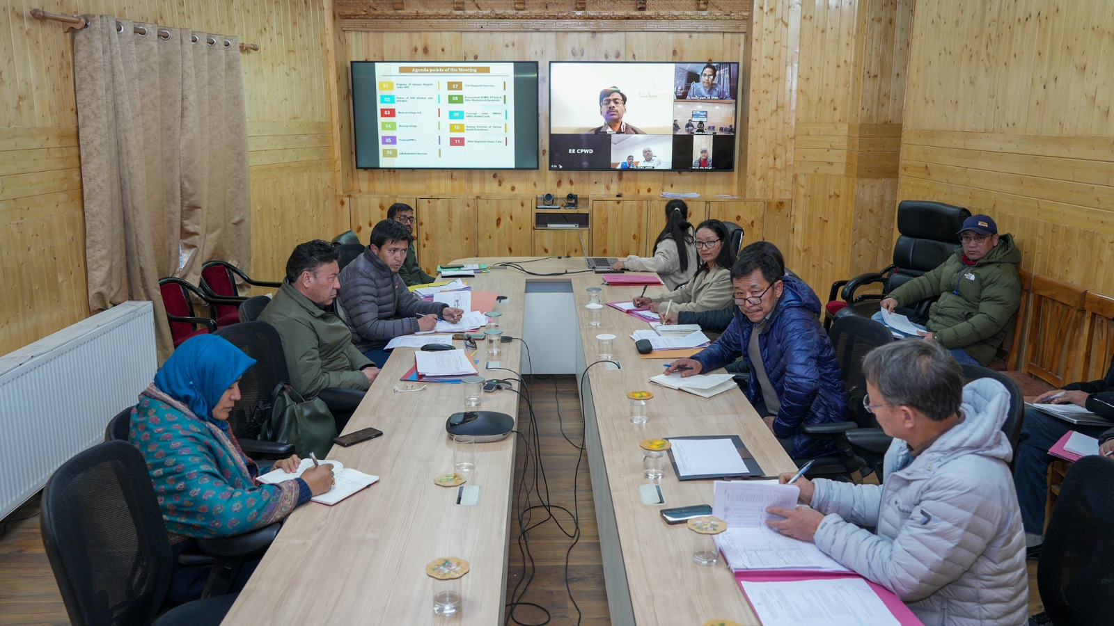 Advisor, UT Ladakh Dr Pawan Kotwal Takes Comprehensive Review of Health & Medical Education Department Projects
