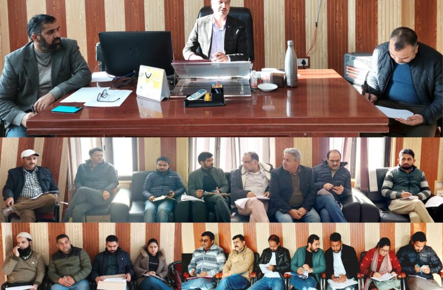 ADDC reviews progress under District Capex Plan 2023-24 in Kishtwar district