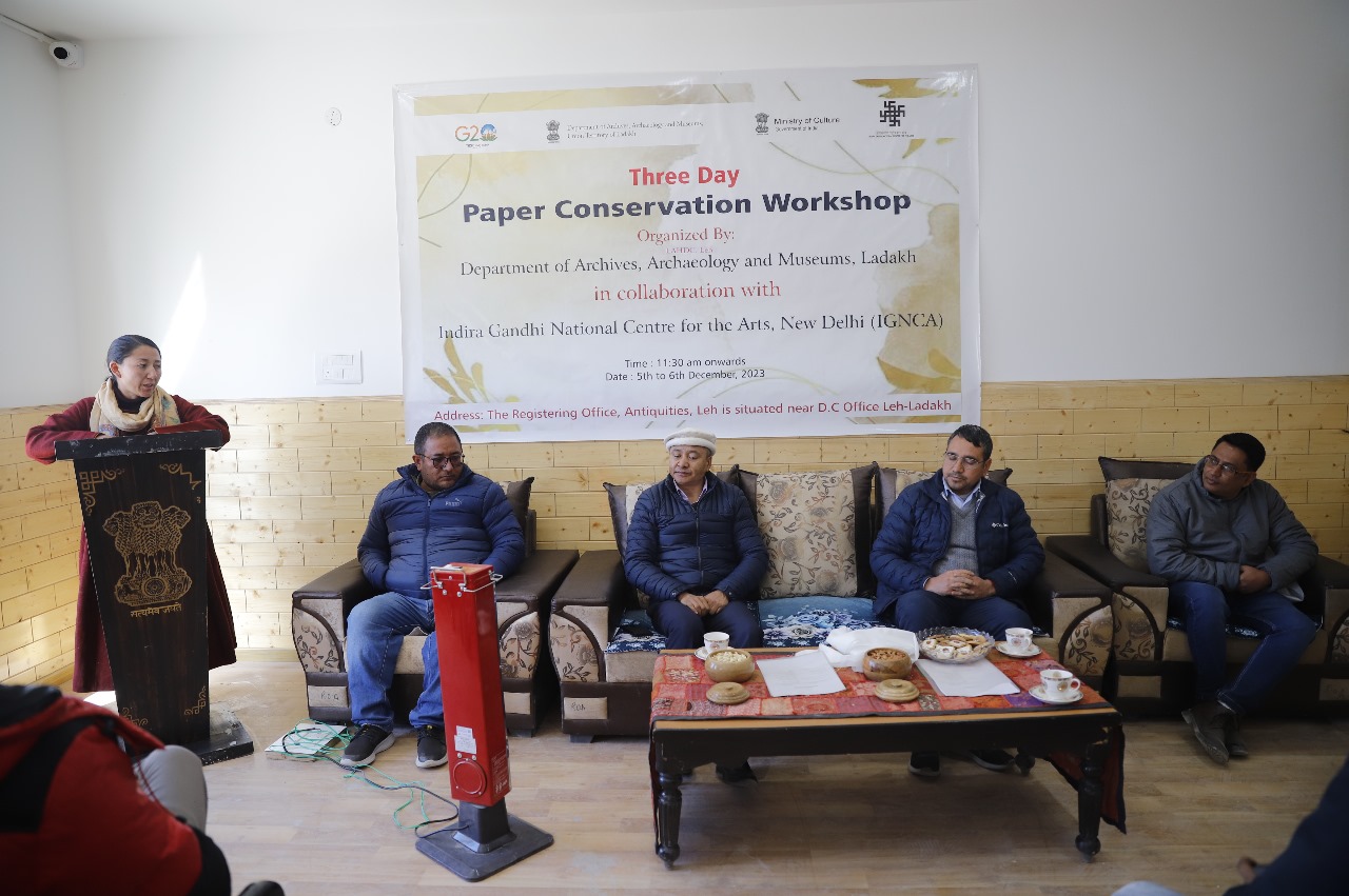 Paper conservation workshop organised in Leh