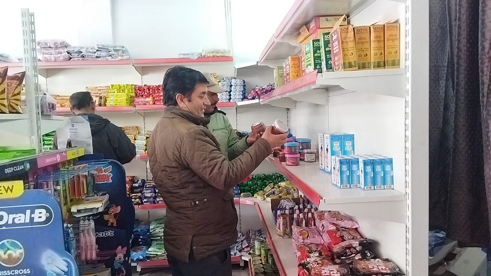 Market checking team recovers Rs. 7400 as fine and disposes of expired items