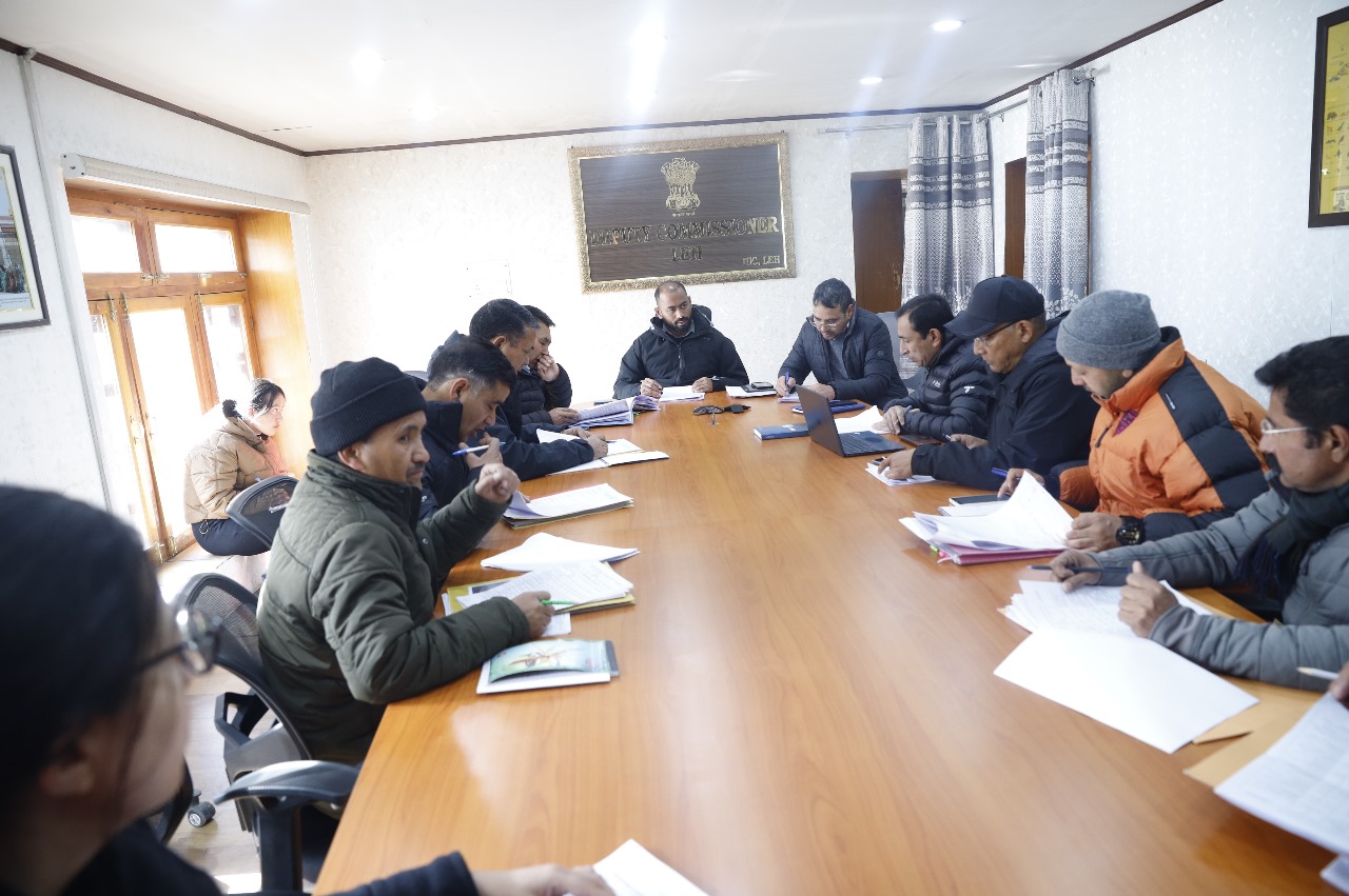  DC Leh Santosh chairs meeting to discuss District Capex Budget Excess/Surrender