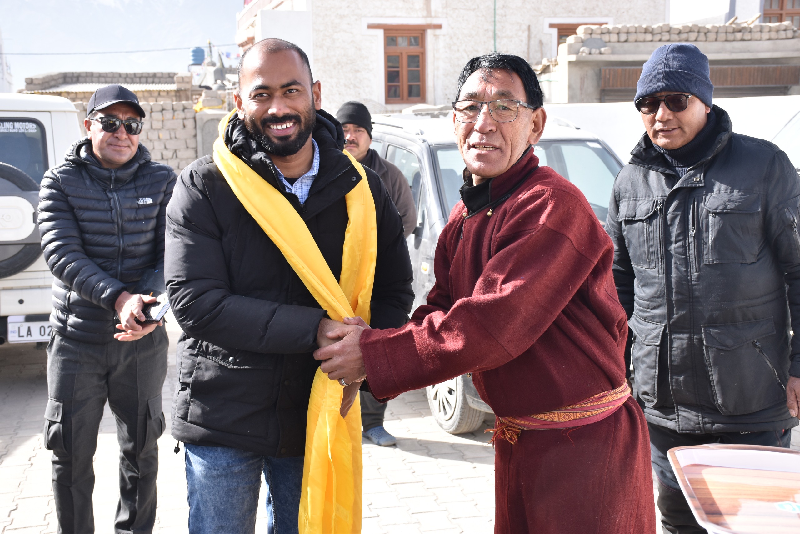 DC Leh Santosh visits Ibex Colony; assures to address issues