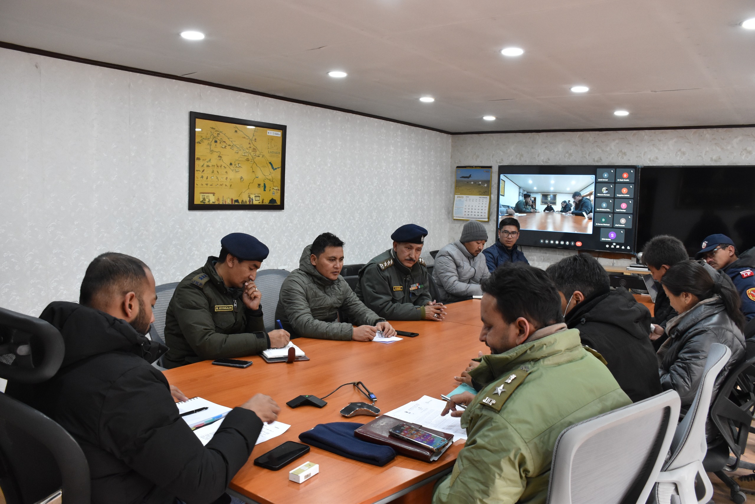 DC Leh chairs preparatory meeting for Road Safety Month 2024