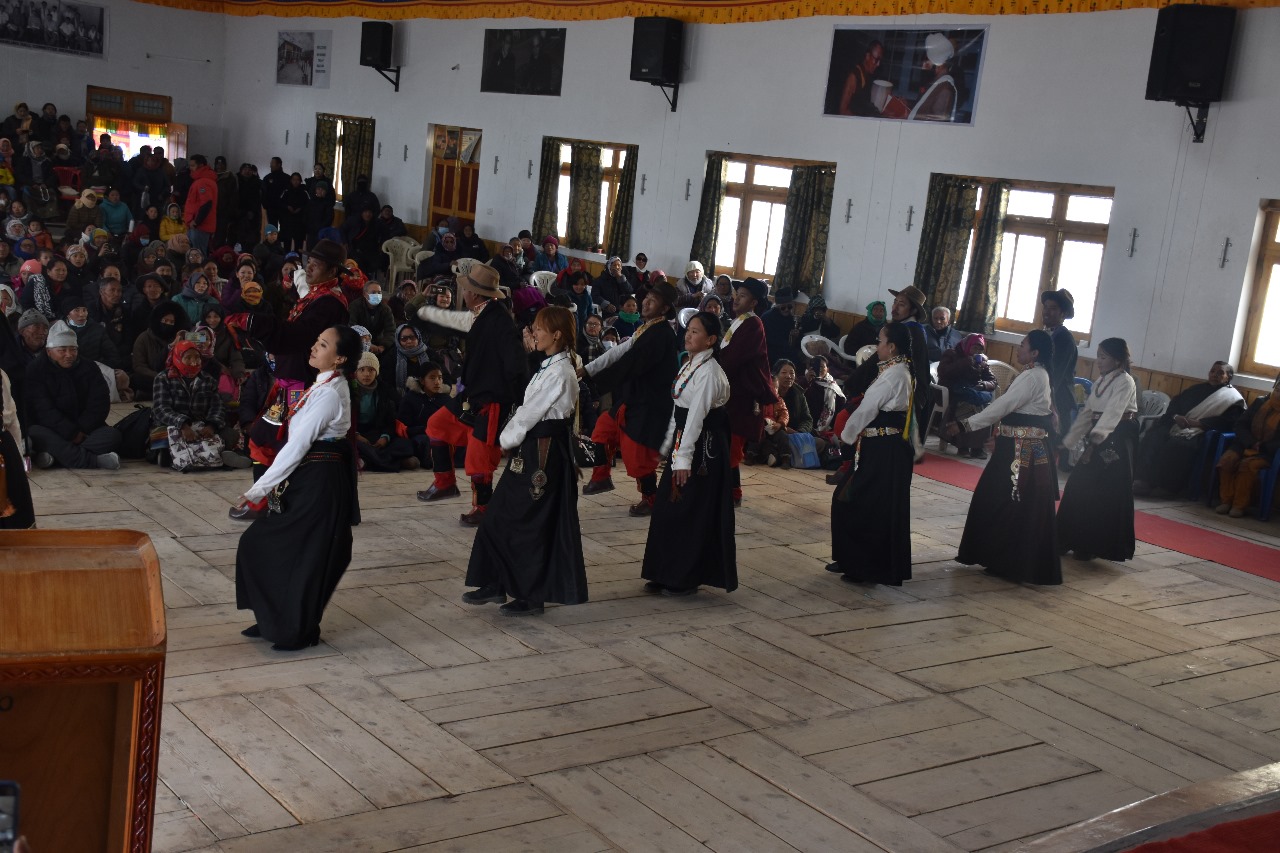 Second day of Viksit Bharat Sankalp Yatra held at Choglamsar Sonamling Hall for Tibetan community