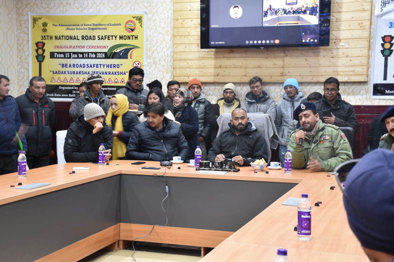 DC Leh Santosh launches 35th National Road Safety Month Campaign