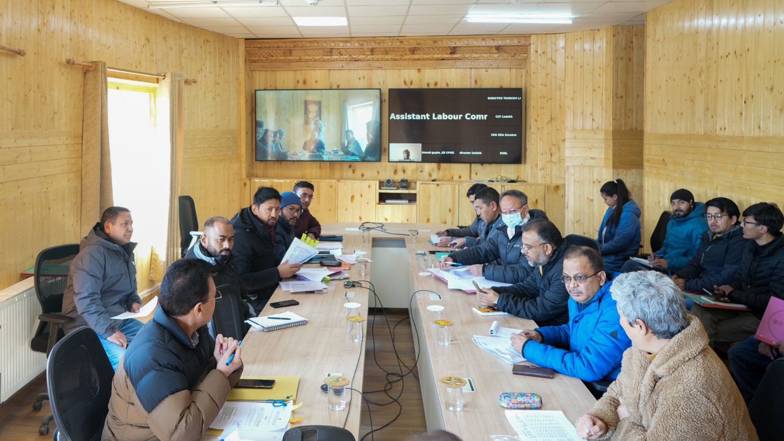 Advisor to the Hon’ble Lieutenant Governor, UT Ladakh, Dr Pawan Kotwal Chairs a Meeting to Review Expenditures & Proposals