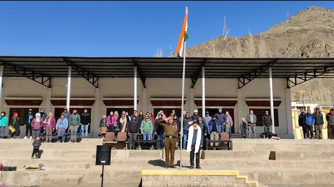 Full-dress rehearsal of 75th Republic Day 2024 held at Sub-Division Khaltse