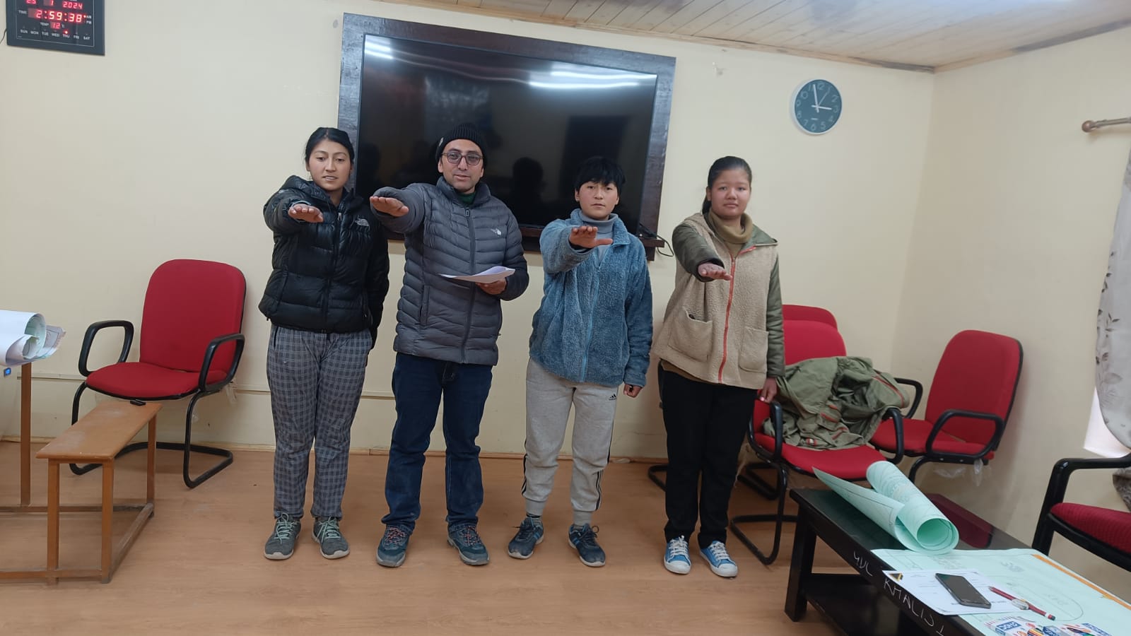 GDC, Khaltse organises painting competition on 14th National Voters Day