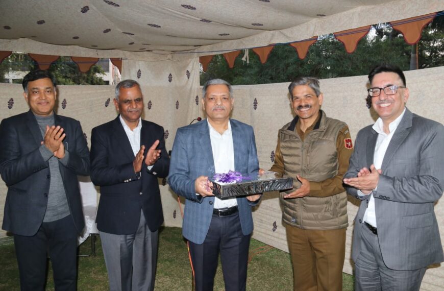 J&K police bids farewell to A K Choudhary on his appointment as chairman of JKPSC