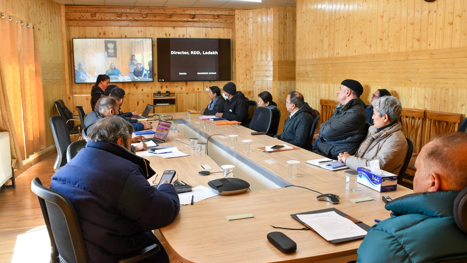 Dr Pawan Kotwal reviews progress achieved under VVP in Leh