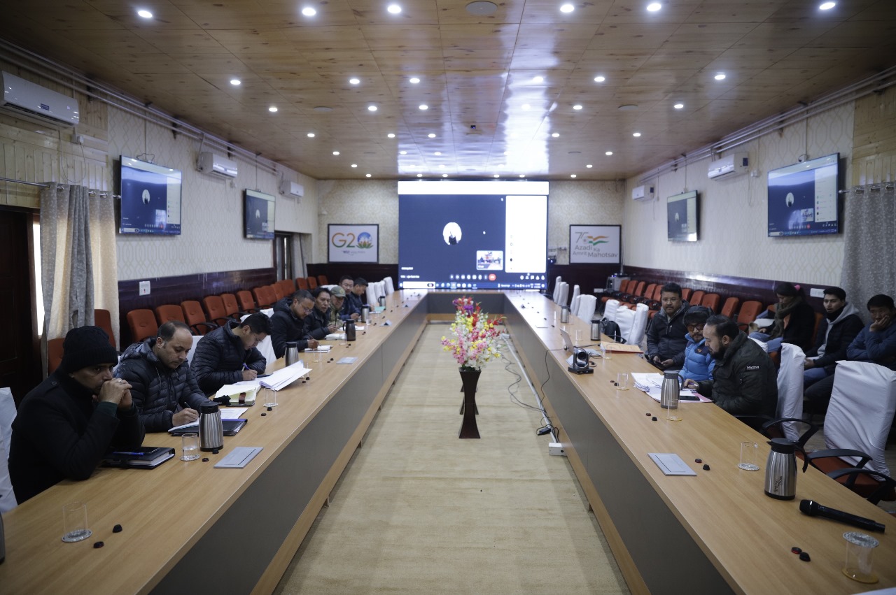 DC Leh chairs meeting to assess Polling Station vulnerability and critical mapping in Leh