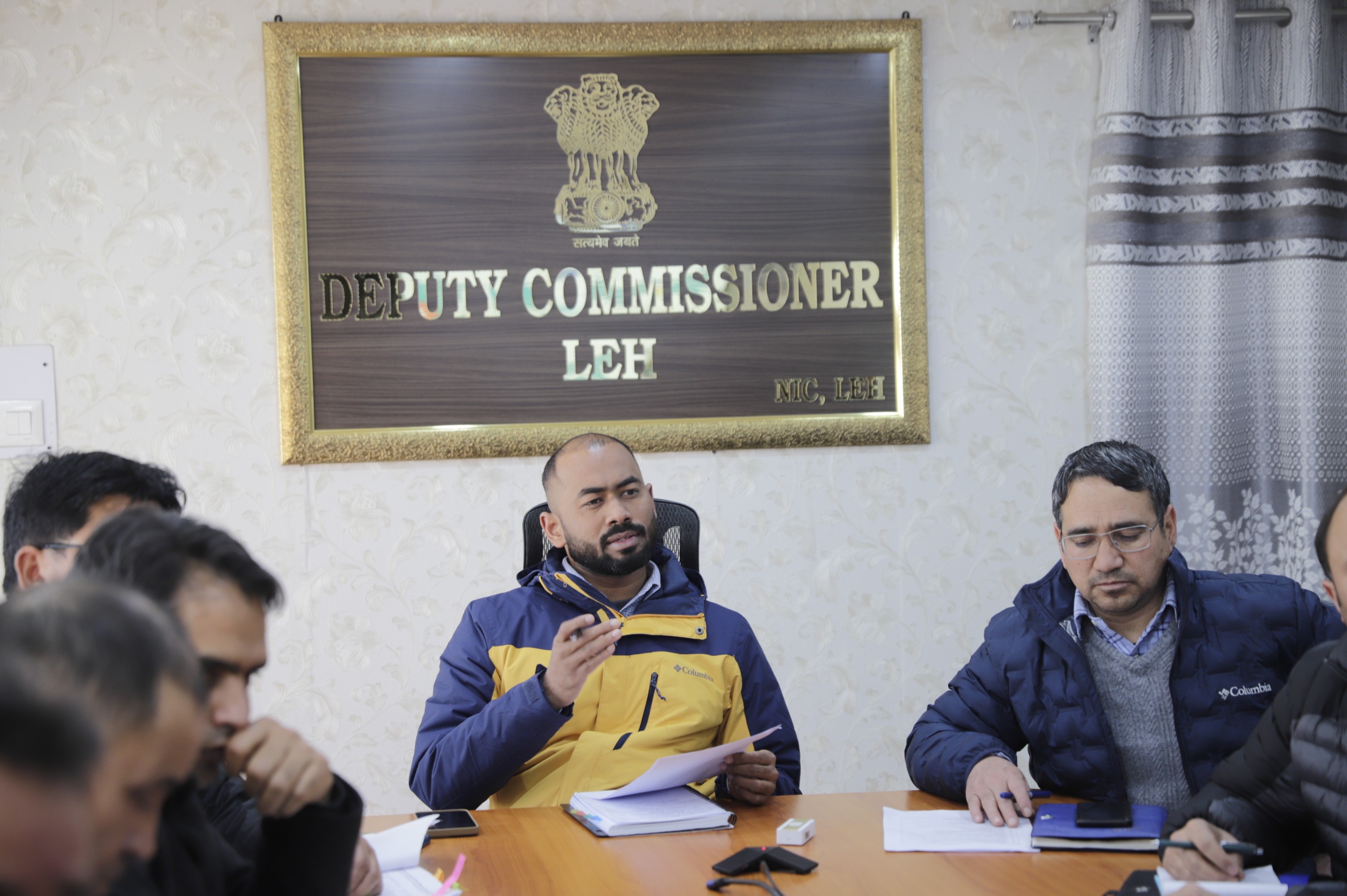 DC Leh Chairs meeting to discuss CSS under Aspirational Block Programme and Vibrant Village Programme