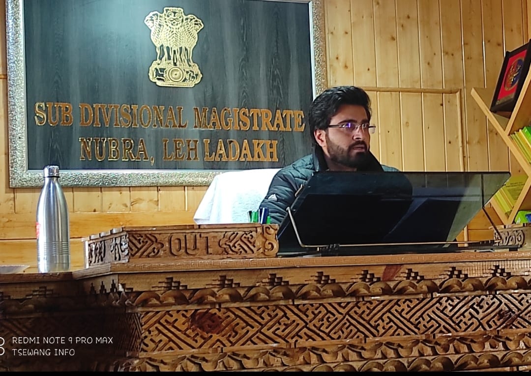 SDM Nubra chairs meeting on management of traffic