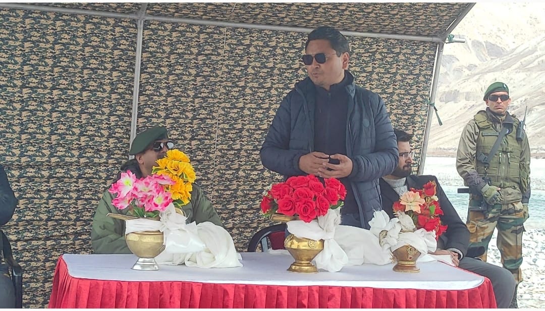 Temporary Bridge Inaugurated Over Shayok River in Leh