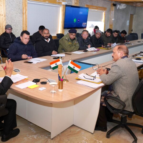 LG Ladakh Brig Dr BD Mishra chairs meet to assess ongoing developmental projects in Ladakh