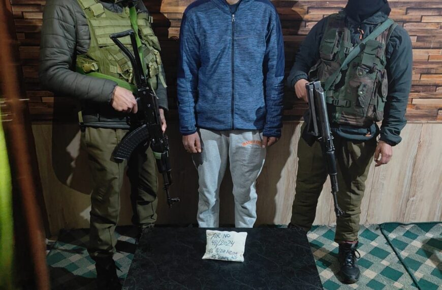 Police arrests drug peddler in Sopore, seizes contraband in ongoing anti-narcotics drive