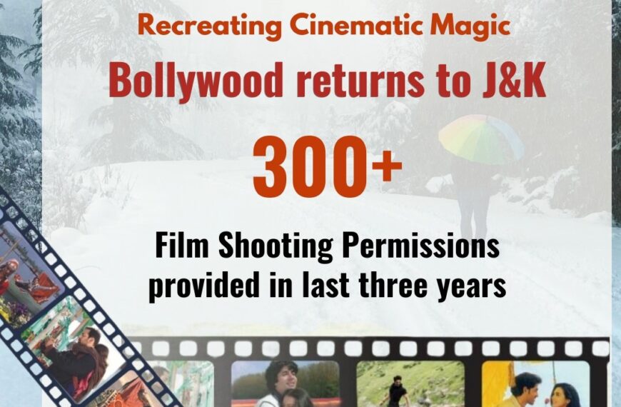 Bollywood returns to J&K: over 300 film permissions granted in last three years