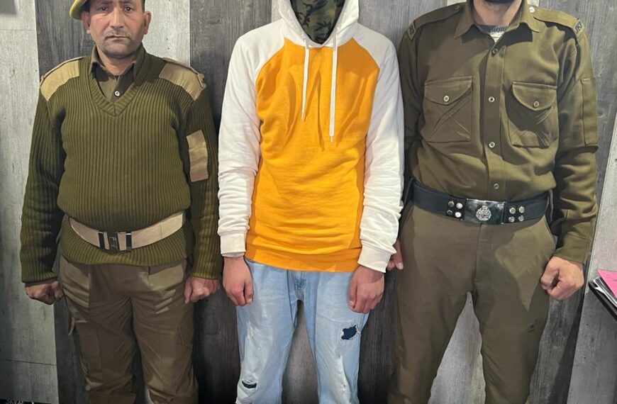 Drug peddler arrested in Baramulla, illegal drugs seized