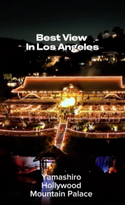 Yamashiro Hollywood has the best view in Los Angeles
