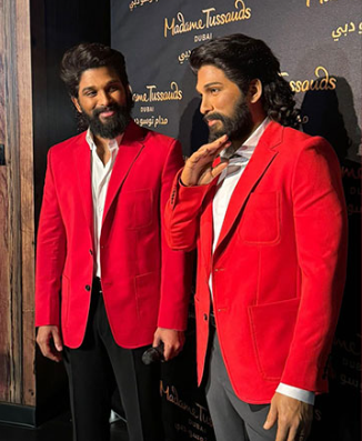 Allu Arjun unveils his wax statue at Madame Tussauds in Dubai, calls it a ‘milestone moment’