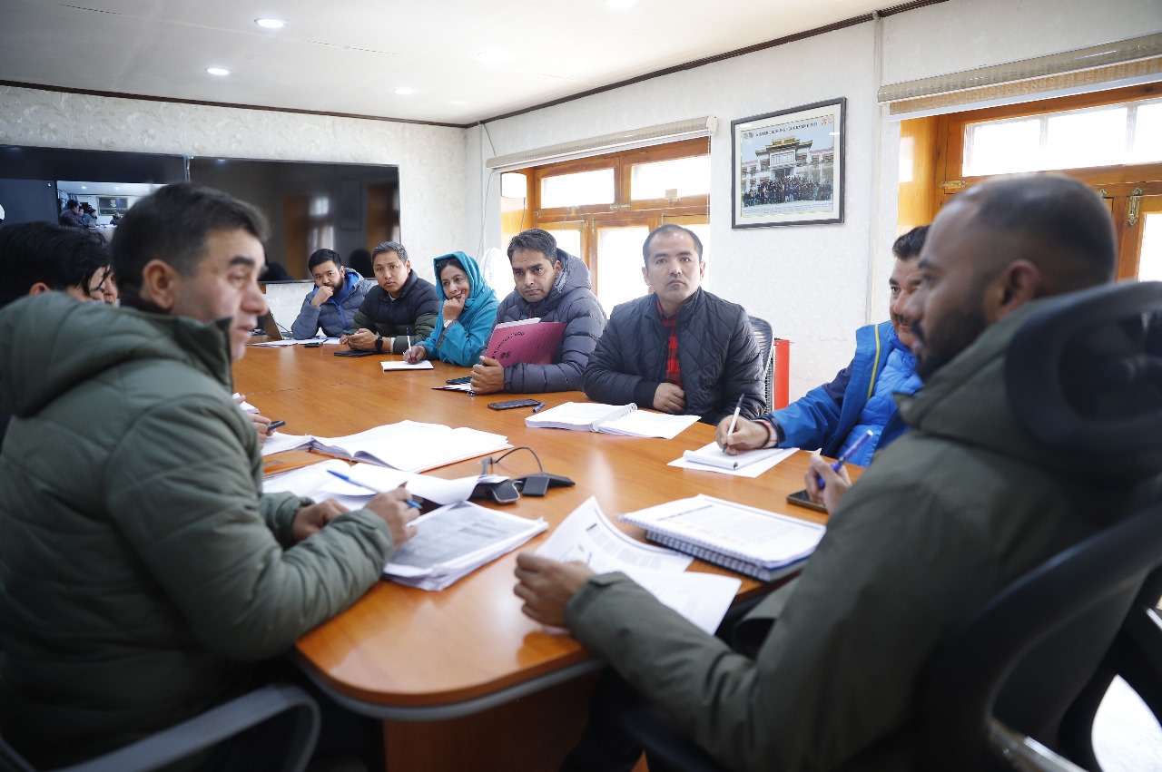 DEO Leh Santosh Sukhadeve convenes meeting regarding General Lok Sabha Election 2024