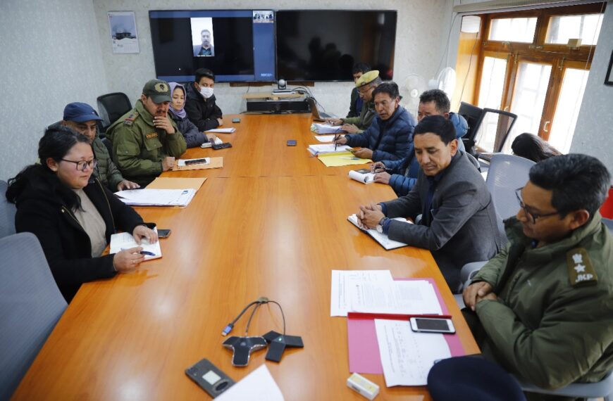 DC Leh Santosh Sukhadeve chairs meeting on NCORD